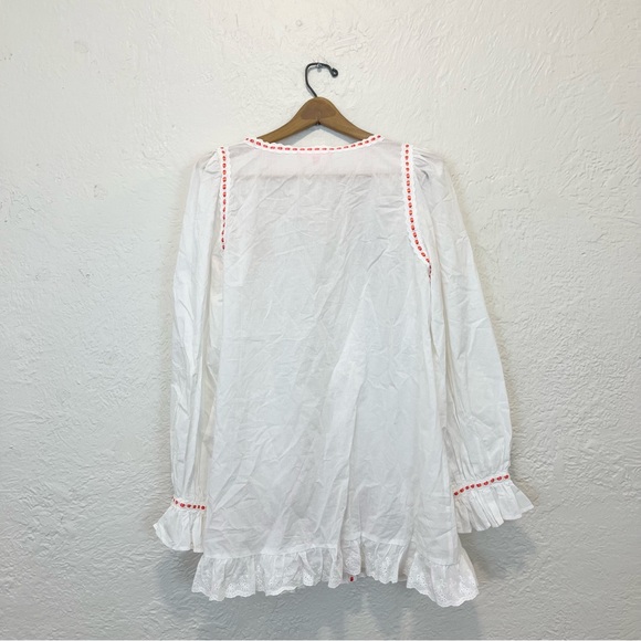 Dolls Kill X Strawberry Shortcake Blouse Top Robe White Embroidered XL - Picture 5 of 10